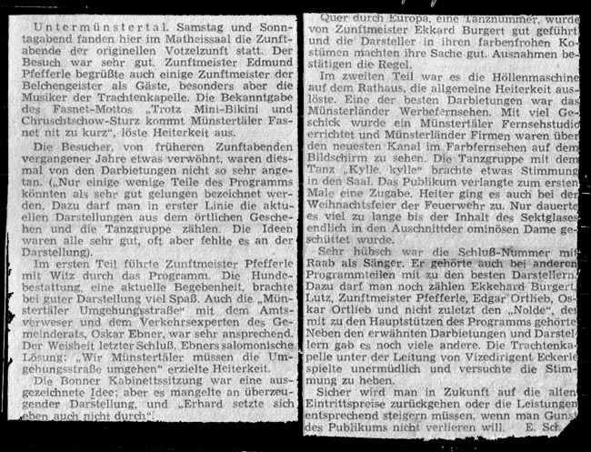 Historische Aufnahme vom Lichtbildvortrag