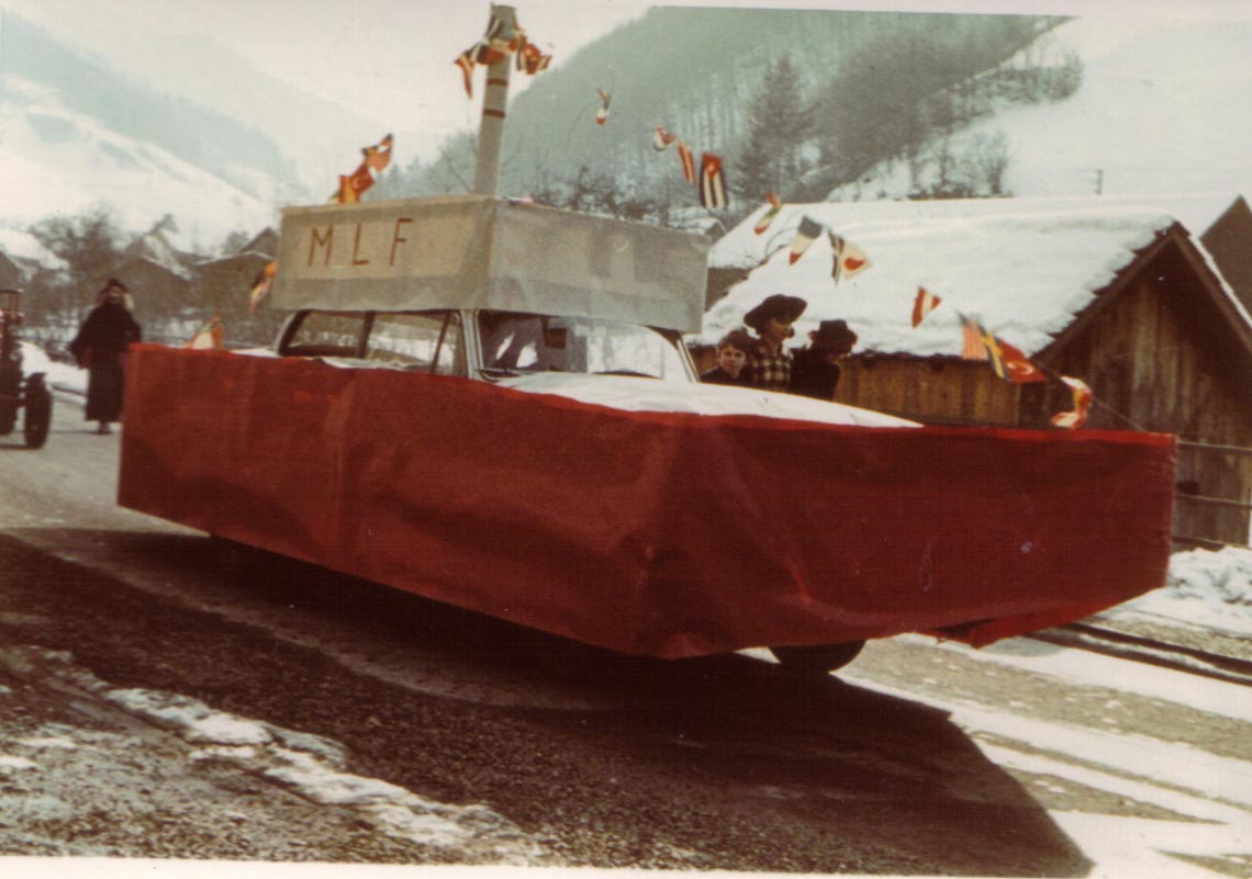 Historische Aufnahme aus der Fasnacht